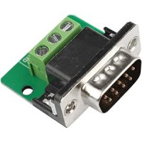 D-Sub DB9 férfi RS232 adapter csavaros kivezetéssel