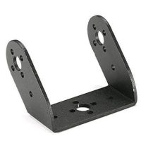 Alumínium servomotor tartó UD – átlós, fekete, 56x41 mm (MG995/MG996 számára)