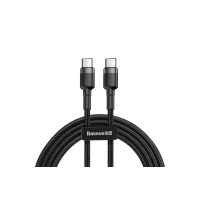 Baseus tápkábel USB-C - USB-C 60W - 1 méter, fekete szürke