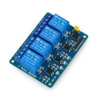 Relé modul 4 csatornás 12V DC optocsatolóval