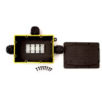 DRÁTEK kábelcsatlakozó - IP68 120x85, 3 kivezetés 5-8mm, 4pin