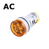 Panel voltmérő AC feszültséghez 60-500V, kerek 22mm - Narancs