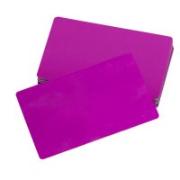 Alumínium névjegykártya, teszteléshez és lézeres gravírozáshoz - Lila