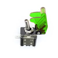 Robusztus kapcsoló - On/Off 20A 12V Zöld