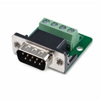 D-Sub DB9 hím RS485 adapter terminálra - csavarokkal