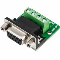 D-Sub DB9 női RS485 adapter terminálra - anyákkal