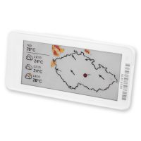 Drátek E-Ink kijelző 2,9" BLE - 4 színű BWRY a HomeAssistant számára