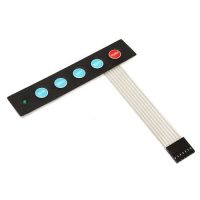 Membrán billentyűzet 1x5 Arduino-hoz