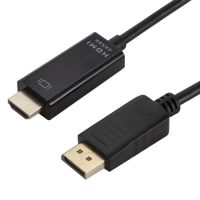 4K x 2K DisplayPort / HDMI kábel (1,8 m) - Fekete