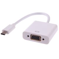 USB-C (hím) / VGA (női) adapter - Fehér