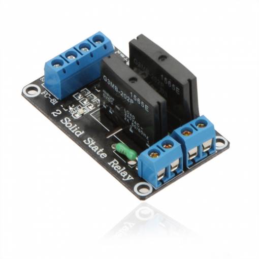 Foto - SSR Alacsony szintű relé modul - 2 csatorna 5V DC