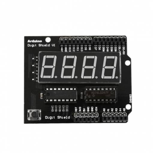 Foto - Podsvícený Digit Shield 0,56" pro Arduino - Červené podsvícení