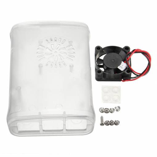 Foto - Case Raspberry Pi s ventilátorem ABS pro Raspberry Pi 3 2 Model B+