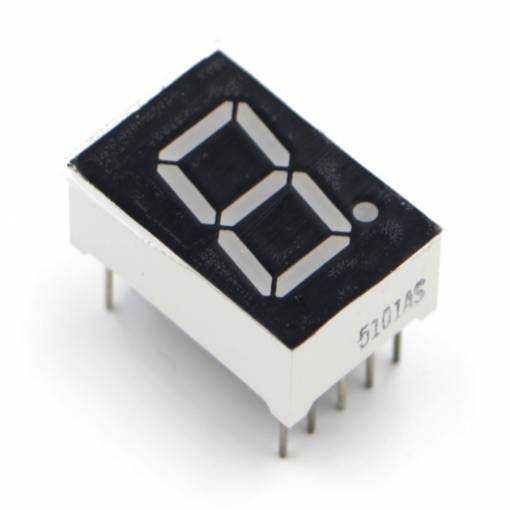 Foto - LED digitális kijelző, közös anód 1Bit 0.5” - piros