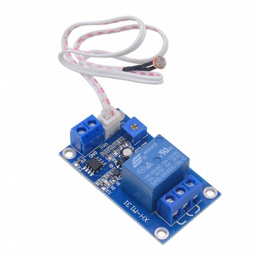 Foto - XH-M131 5V DC relémodul fotoellenállással és alkonykapcsolóval