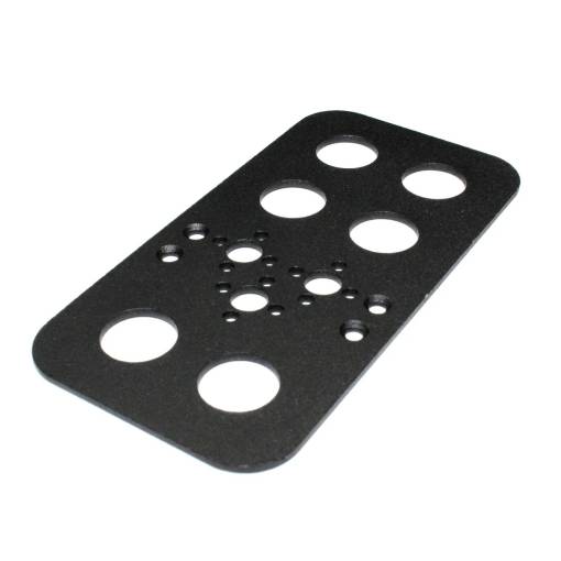 Foto - Alumínium alaplap P – rögzítési platform, fekete, 64x124 mm (MG995/MG996-hoz)