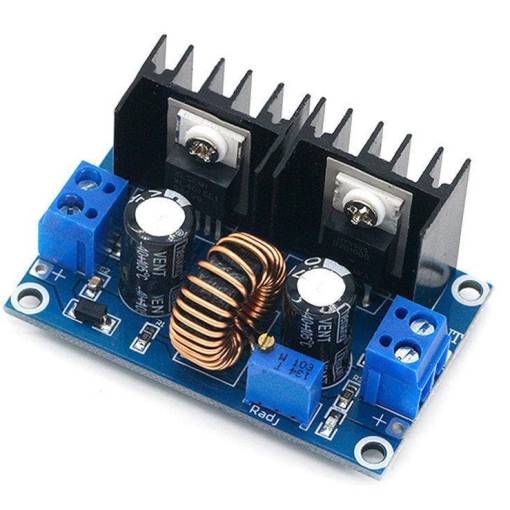 Foto - Lépcsőzetes tápegység modul - 5A-ig állítható XL4015 DC-DC XL4015
