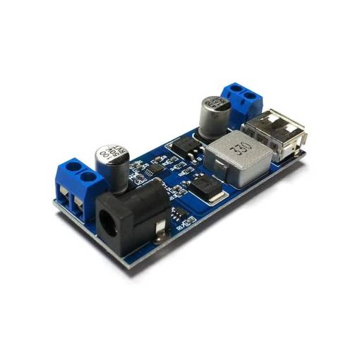 Foto - Step-down feszültségszabályozó XY3606 9-30V DC 5A, USB kimenet, DC5,5x2,1 bemenet, csatlakozó