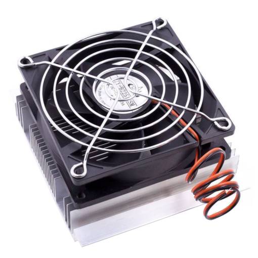 Foto - Hűtő 92 mm ventilátorral 40 mm Peltier elemhez (pl. TEC1-12706)