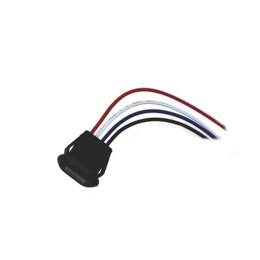 Foto - USB-C csatlakozó a panelhez - 4 vezeték, fekete