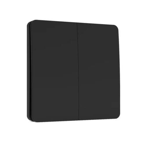 Foto - Akkumulátor nélküli 2 csatornás RF433 MHz IK01 gomb - 2G, fekete