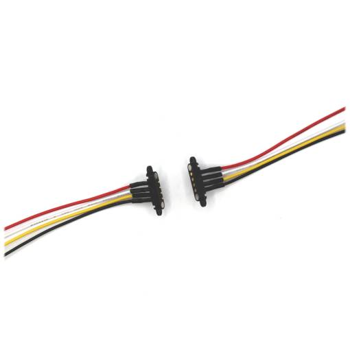 Foto - Panelhez mágneses csatlakozók - hím/női készlet 24AWG, 4pin