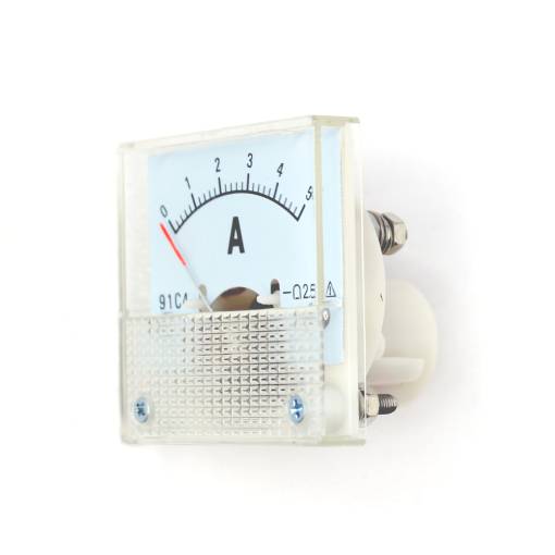 Foto - Paneles analóg ampermérő 91C4 - 0 és 5A DC