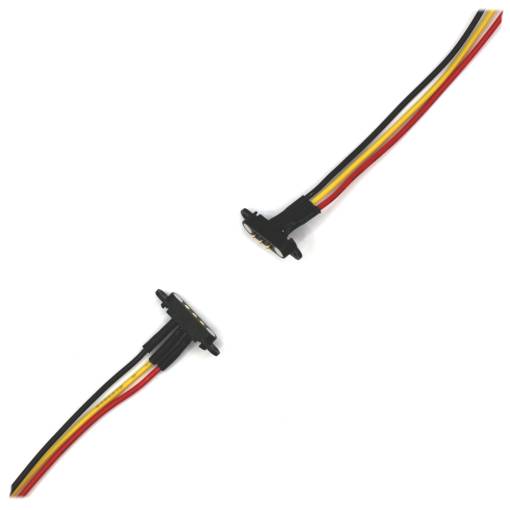 Foto - Panelhez mágneses csatlakozók - hím/női készlet 24AWG, 3pin