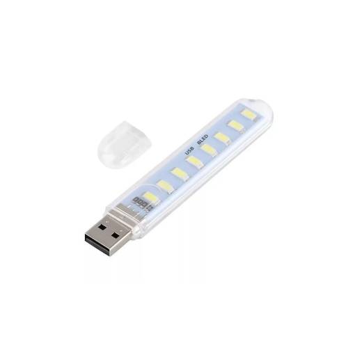 Foto - Hordozható USB 1,5W LED fény - 8LED, 200lm, USB-A