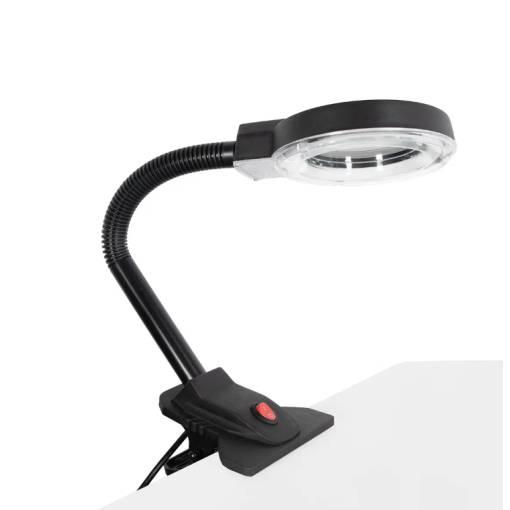 Foto - 90 mm 3D - 10D nagyító lámpa rugalmas kar