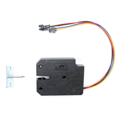 Foto - Ajtózár elektromos nyitóval - 5V, 73x58x13,3mm, műanyag