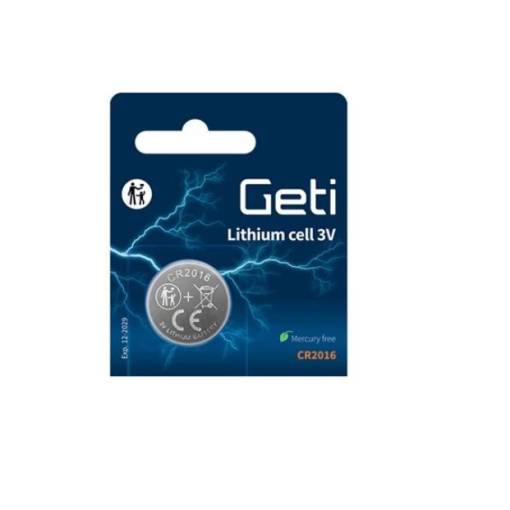Foto - GETI CR2016 lítium elem