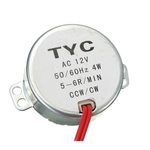 Foto - Asynchronní motor 12VAC 5-6RPM TYC-50
