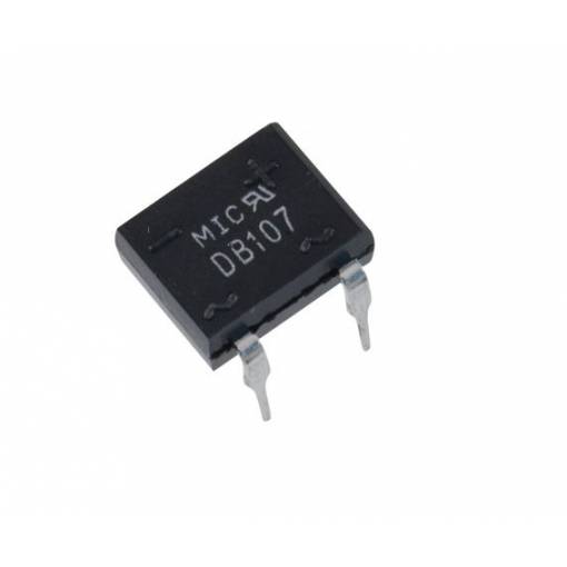 Foto - Usměrňovací diodový můstek - Jednofázový, 1A 1000V DIP - 4 DB107