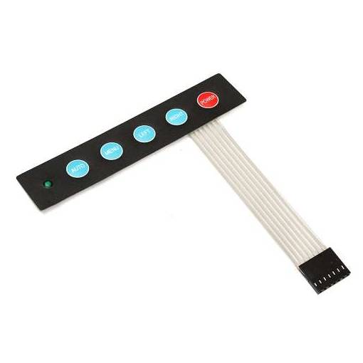 Foto - Klávesnice membránová 1x5 pro Arduino