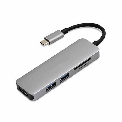 Foto - USB-C adapter 5v1 - Ezüst