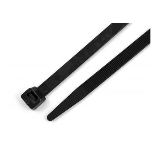 Foto - CV-250W szorító nylon heveder - UV fekete, 250 x 4,8 mm